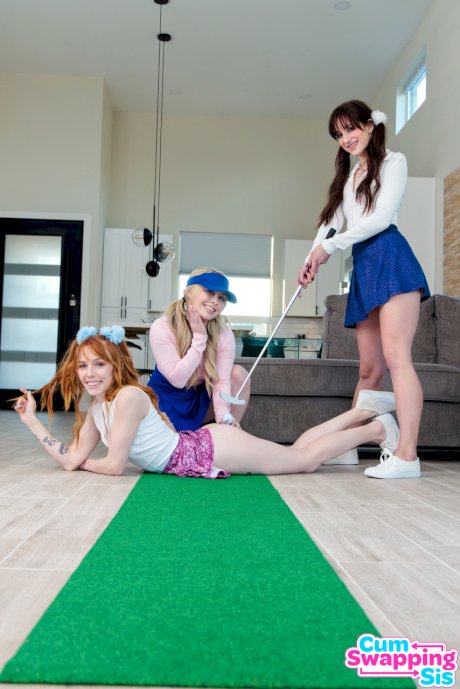 Naughty teen Haley Spades & her friends swap cum in a wild foursome