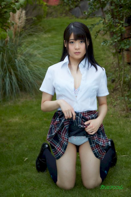 Asian cutie Runa Mitsuki gets her bush fingered, toyed and rammed