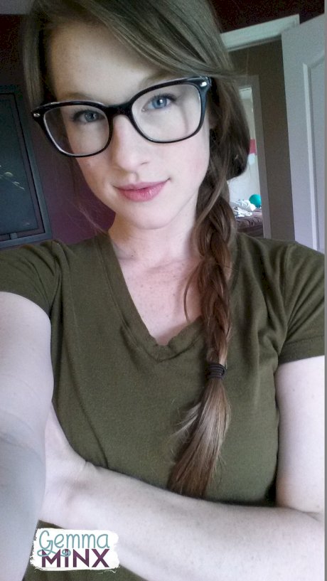 Solo girl Gemma Minx takes selfies in various states of undress