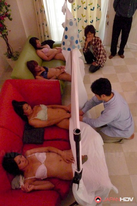 Amateur Japanese wives get their pussies fingered by their swinger hubbies