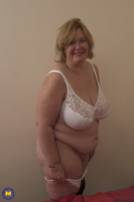BBW woman in glasses Busty GG sucks her huge naturals and toys her pussy