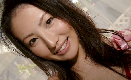 Japanese solo girl Takako Kitahara licks a boobs after removing lingerie