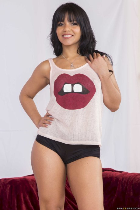 Beautiful Latina Jasmine Caro bending over and showing her monster juicy ass