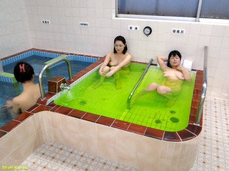 Sexy Japanese dolls getting fucked by a nasty old man in an Asian 3some