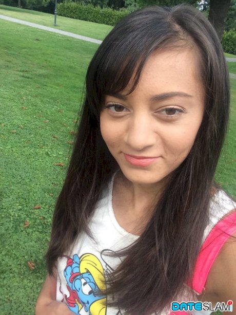 Horny slut Jennifer takes topless selfie and bares ass in thing for self shot