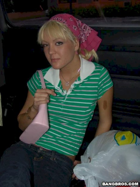 Blonde teen Daisy Dean gets picked up and fucked by a black stranger
