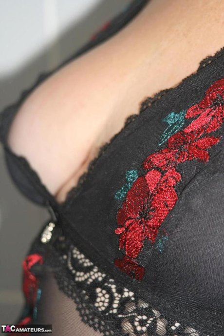 Short haired nan Valgasmic Exposed looses her boobs from sensual lingerie