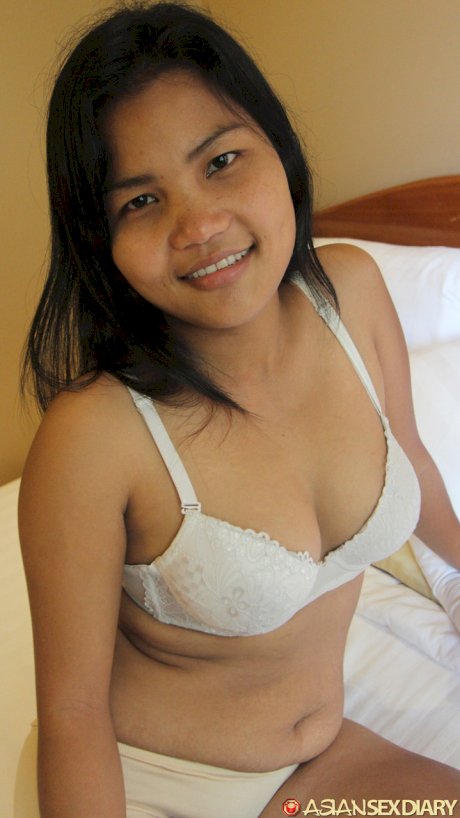 Asian amateur with a shaved pussy fucks a sex tourist from a POV perspective