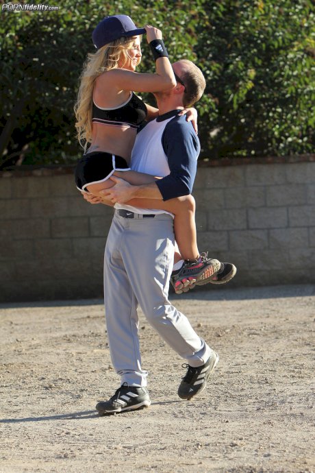 Chesty Charisma Cappeli takes a hard dick in her ass after baseball lessons