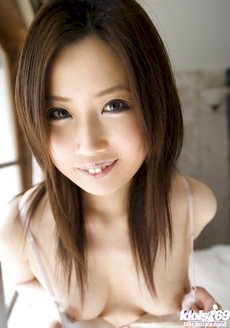 Petite asian cutie with sexy legs Haruka Yagami slipping off her clothes