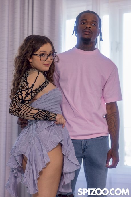 Chubby babe Leana Lovings teases in sexy lingerie before riding a BBC