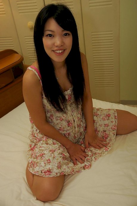 Lewd asian floosie Chisa Kajitani gets naked and enjoys sex toys play