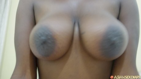 Busty black babe Fifi ends a night out with some POV interracial sex