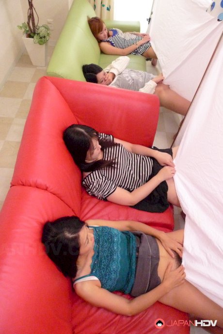 Amateur Japanese wives get their pussies fingered by their swinger hubbies