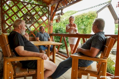 Two kinky matures Bianca M and Katy Candy gets rammed by old guys