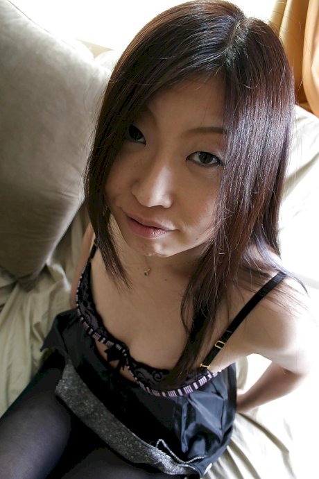 Shy asian MILF gives head and has some pussy fingering and licking fun