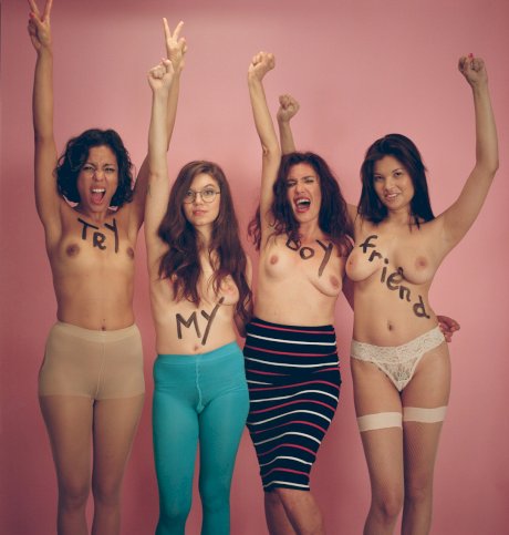 A group of horny females from the 70s please their boyfriends