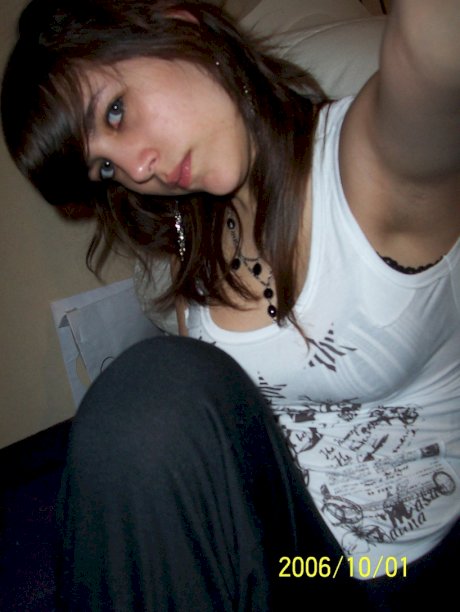 An ex girlfriend of mine took these selfies of her big tits some time ago
