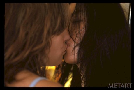 All-natural amateur musicians French kiss and cuddle on the sofa