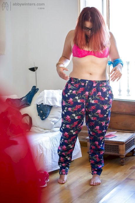 Overweight female Leticia caught on camera getting dressed by peeping tom