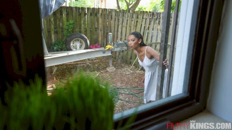 Sneaky Stripping Stepdaughter Addicted to Huge Cock, Scene 01