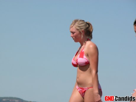 Candid snaps of amateur girls wearing bikinis on public beaches