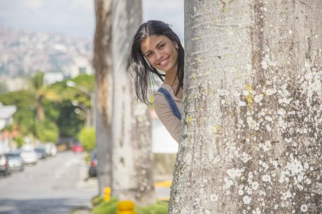 Sweet Latina teen Denisse Gomez flaunts her stunning figure in jeans