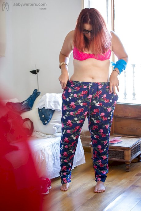 Overweight female Leticia caught on camera getting dressed by peeping tom