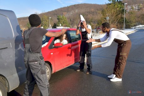 Czech babe with big tits & ass Taylee Wood gets fucked by a group of black men