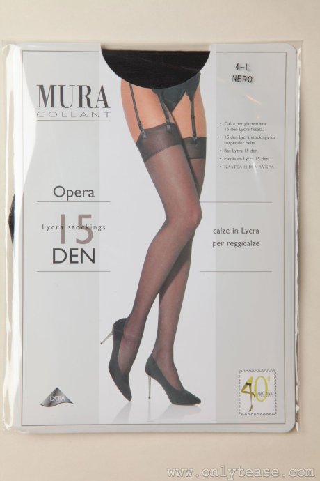 Horny babe in stockings Caroline flaunts her slim body while stripping