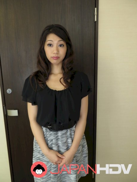 Cute Japanese doll Seto Himari masturbates before sucking and fucking a dick